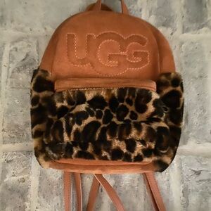 UGG Tan and Leopard leopard Backpack
